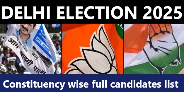 Delhi Election 2025: Total Seats, Constituency wise full Candidate List of All Parties