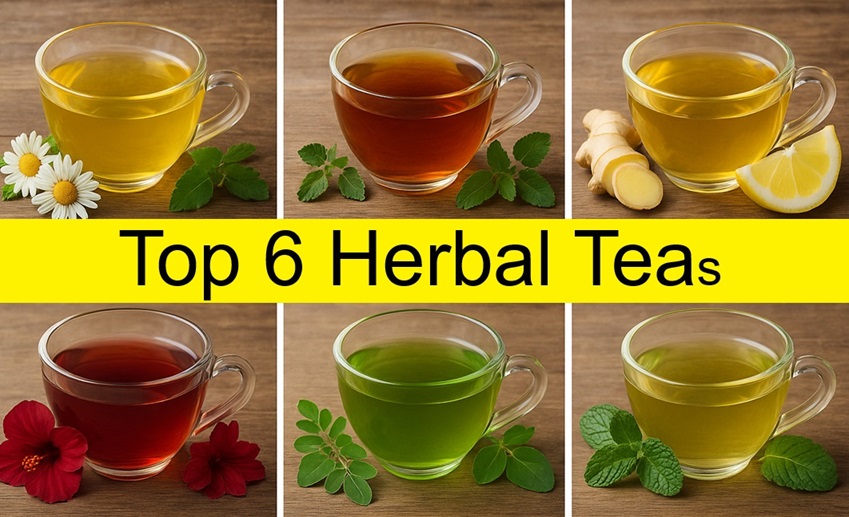 Top 6 Herbal Teas; Boost Health Naturally
