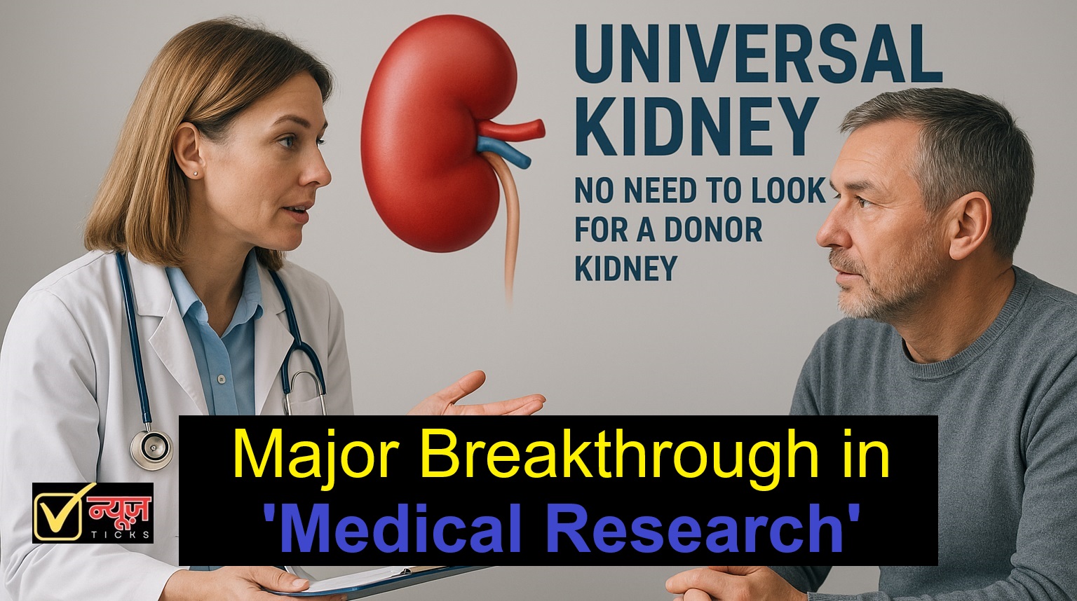 Universal Kidney; Now No Need to Look for a Kidney Donor, Major Breakthrough in Medical Research